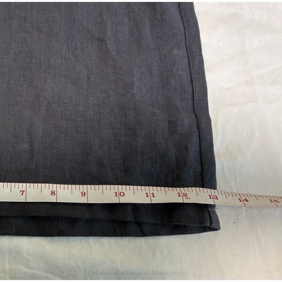 NWT Krisa By Revolve Size XL 100% Linen Wide Leg Gray Pants Lagenlook Grunge - Picture 12 of 12